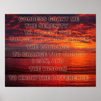 Serenity Prayer Poster