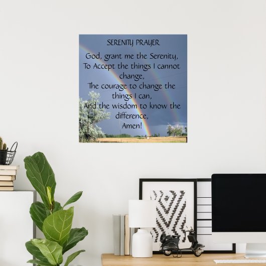 Serenity Prayer Poster (Heimbüro)