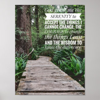 Serenity Prayer Poster
