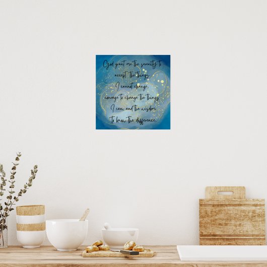 Serenity Prayer Poster (Küche)