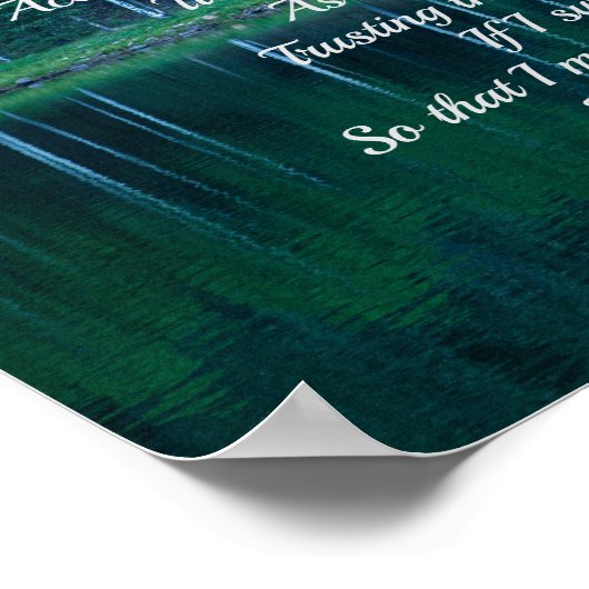 Serenity Prayer Poster (Ecke)