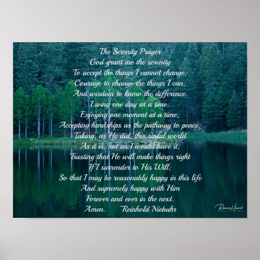 Serenity Prayer Poster (Vorne)