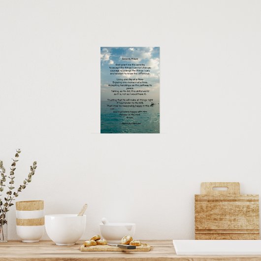 Serenity Prayer Poster (Küche)