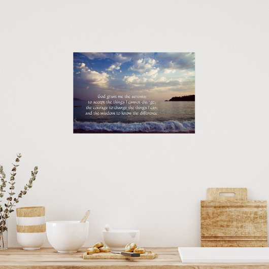 Serenity Prayer Poster (Küche)