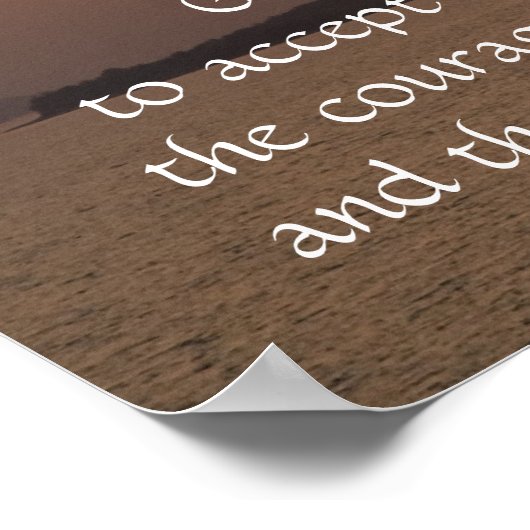 Serenity Prayer Poster (Ecke)