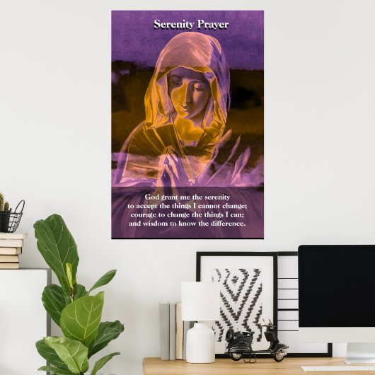 Serenity Prayer Poster (Heimbüro)