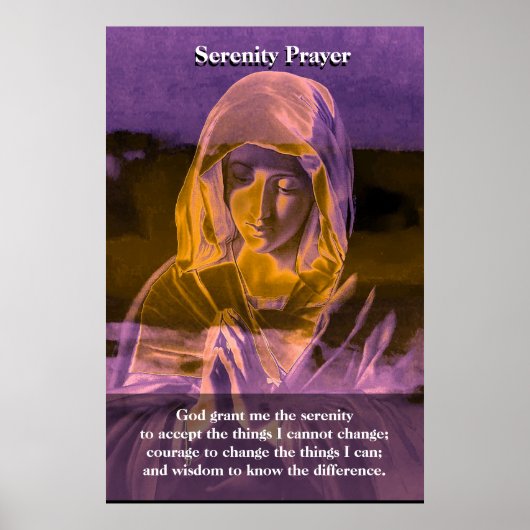 Serenity Prayer Poster (Vorne)