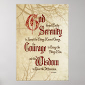 Serenity Prayer Poster (Vorne)