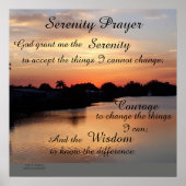 SERENITY PRAYER POSTER (Vorne)