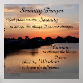 SERENITY PRAYER POSTER