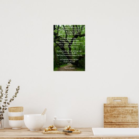 Serenity Prayer Poster (Küche)