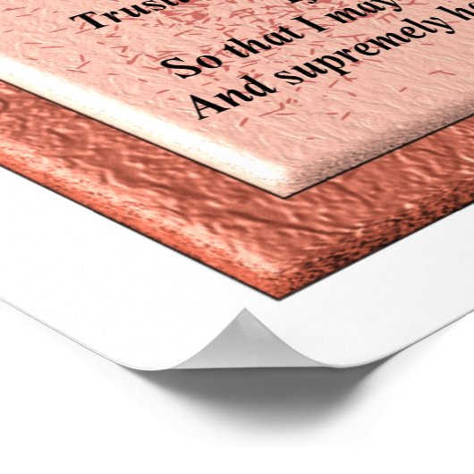 Serenity Prayer Poster (Ecke)