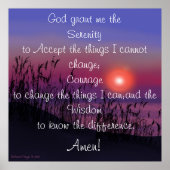 Serenity Prayer Poster (Vorne)