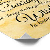 Serenity Prayer Poster (Ecke)