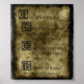 Serenity Prayer Poster (Vorne)