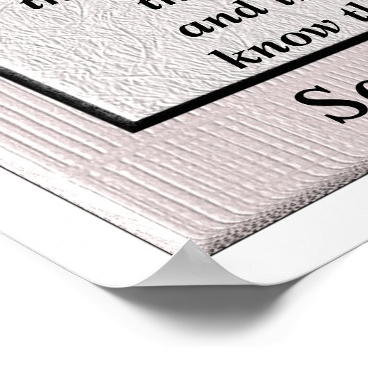 Serenity Prayer Poster (Ecke)