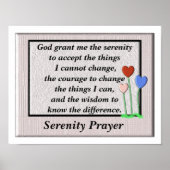 Serenity Prayer Poster (Vorne)