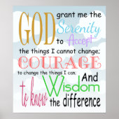Serenity Prayer Poster (Vorne)
