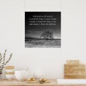 Serenity Prayer Poster (Küche)