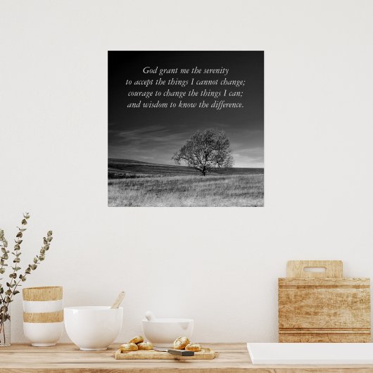 Serenity Prayer Poster (Küche)