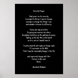 Serenity Prayer Poster