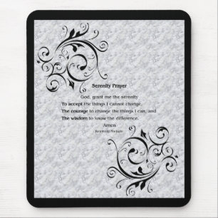 Serenity Prayer Poster Mousepad