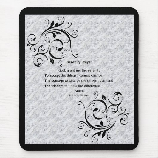 Serenity Prayer Poster Mousepad (Vorne)