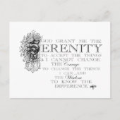 Serenity Prayer Postkarte (Vorderseite)