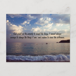 Serenity Prayer Postkarte
