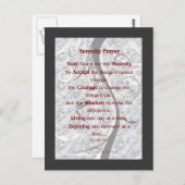 Serenity Prayer Postkarte (Vorne/Hinten)