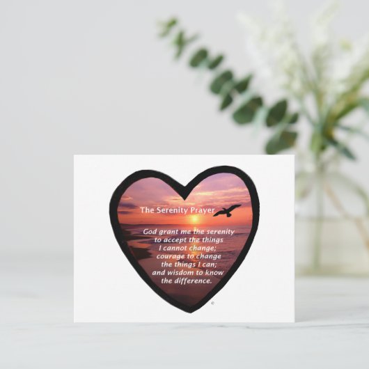 Serenity Prayer Postkarte (Stehend Vorderseite)