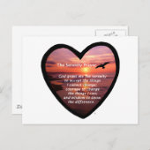 Serenity Prayer Postkarte (Vorne/Hinten)