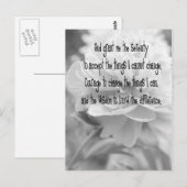 Serenity Prayer Postkarte (Vorne/Hinten)