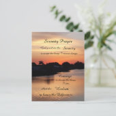 SERENITY PRAYER POSTKARTE (Stehend Vorderseite)