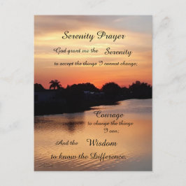 SERENITY PRAYER POSTKARTE