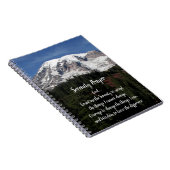 Serenity Prayer Rainier Foto Notebook Notizblock (Rechte Seite)
