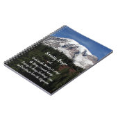 Serenity Prayer Rainier Foto Notebook Notizblock (Linke Seite)