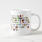 Serenity Prayer Ransom Note Jumbo-Tasse (Rechts)
