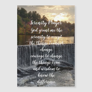 Serenity prayer RI FALLS  Ponaganset   Magnetkarte