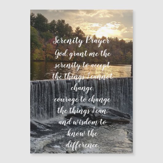 Serenity prayer RI FALLS  Ponaganset   Magnetkarte (Vorderseite)