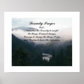 Serenity Prayer River Valley Fotografisch Poster (Vorne)