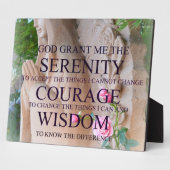 Serenity Prayer Rose Foto Plaque Fotoplatte (Seite)
