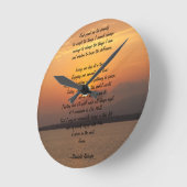 Serenity Prayer Runde Wanduhr (Winkel)