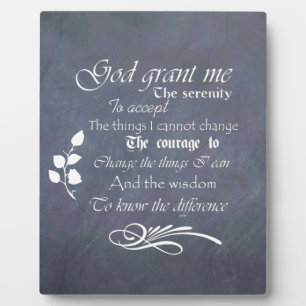 Serenity Prayer Schiefertafel-Geschenke - trendy v Fotoplatte