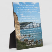 Serenity Prayer Seascape Fotoplatte (Seite)