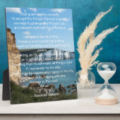 Serenity Prayer Seascape Fotoplatte (Seite)