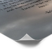 Serenity Prayer Sky poster (Ecke)