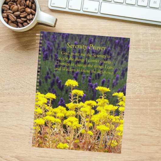Serenity Prayer Sommergarten Blumen Planer