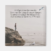 Serenity Prayer Strand Reflexionsszene Magnet (Vorne)