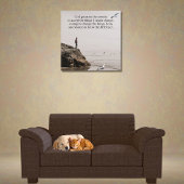 Serenity Prayer Strand Szene mit Möwen Poster